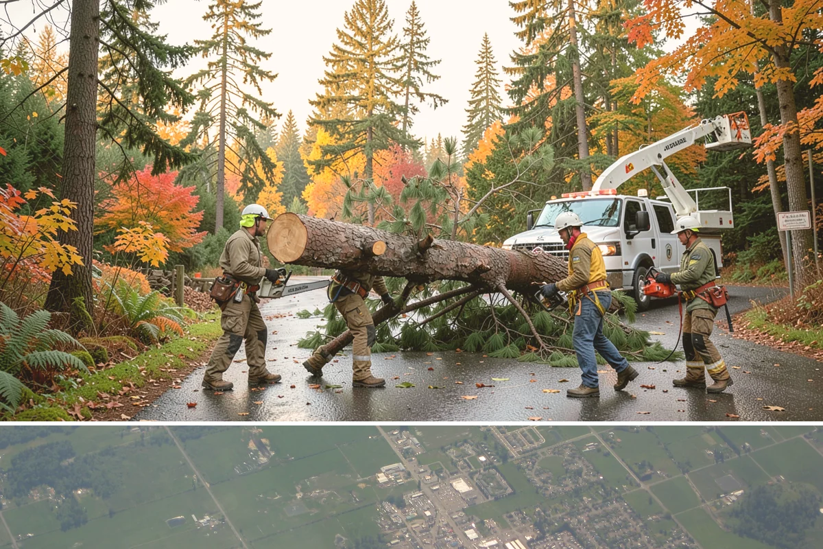 Utility Vegetation Management in Enumclaw, King County, WA - Work can generally proceed year-round in the Puget Sound climate but must be paused during wet seasons to prevent equipment...