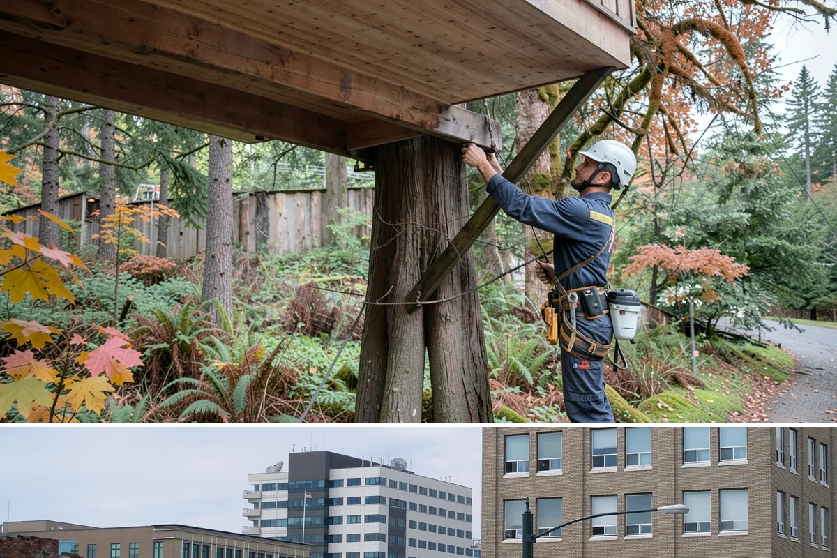 Utility Vegetation Management in Everett, Snohomish County, WA - Work can generally proceed year-round in the Puget Sound climate but must be paused during wet seasons to prevent equipment...