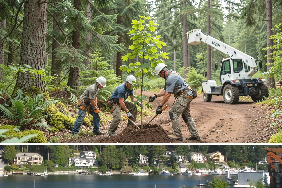 Utility Vegetation Management in Gig Harbor, Pierce County, WA - Work can generally proceed year-round in the Puget Sound climate but must be paused during wet seasons to prevent equipment...