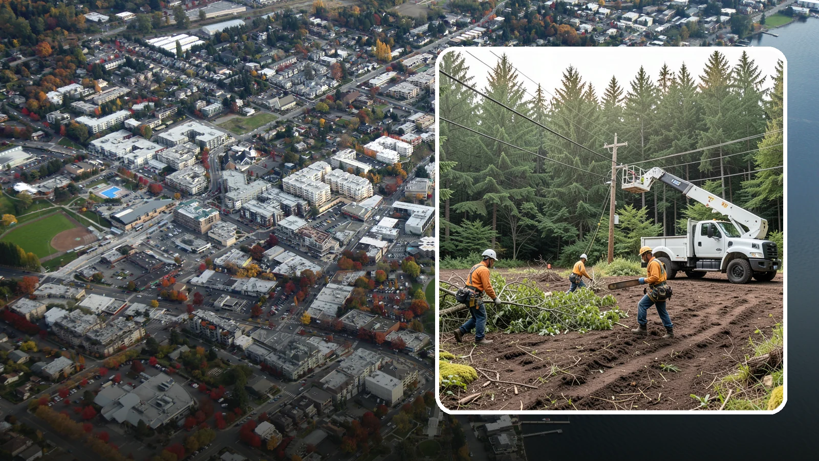 Utility Vegetation Management in Kirkland, King County, WA - The ongoing management of vegetation around utility infrastructure.