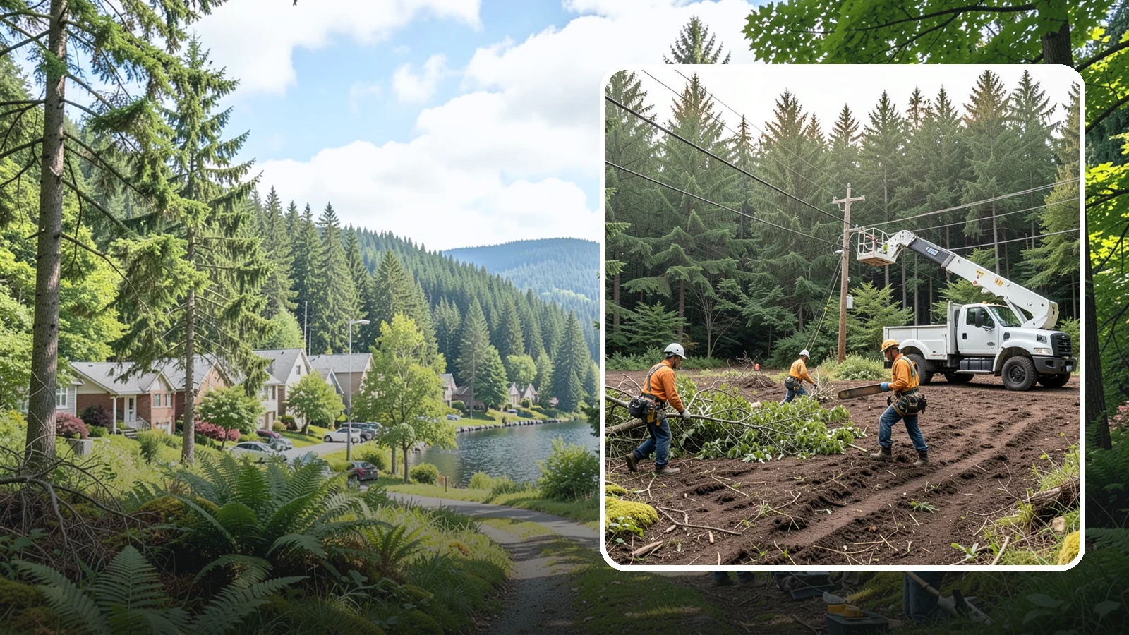Utility Vegetation Management in Lake Forest Park, King County, WA - The ongoing management of vegetation around utility infrastructure.