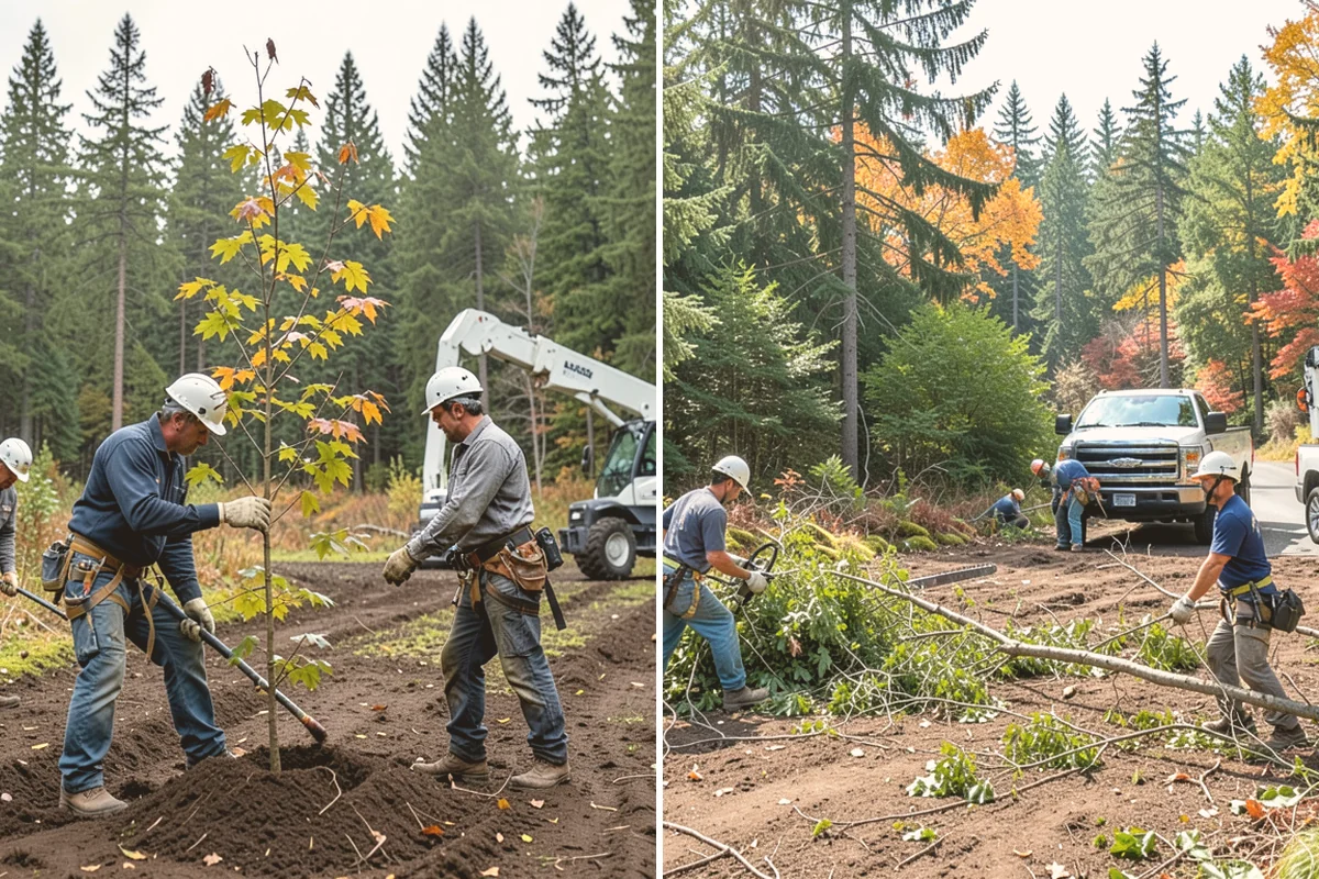 Utility Vegetation Management in Langley, Island County, WA - Assess the site and mark features to protect