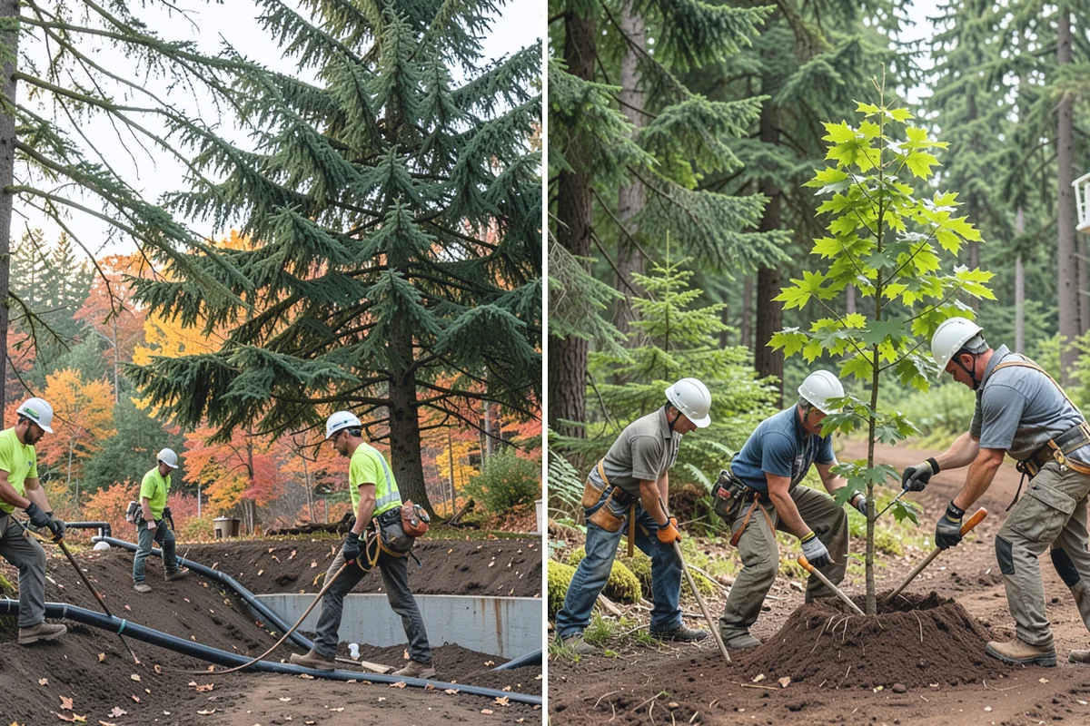 Utility Vegetation Management in Marysville, Snohomish County, WA - Assess the site and mark features to protect