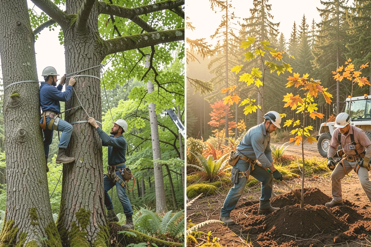 Utility Vegetation Management in Milton, King County, WA - Assess the site and mark features to protect