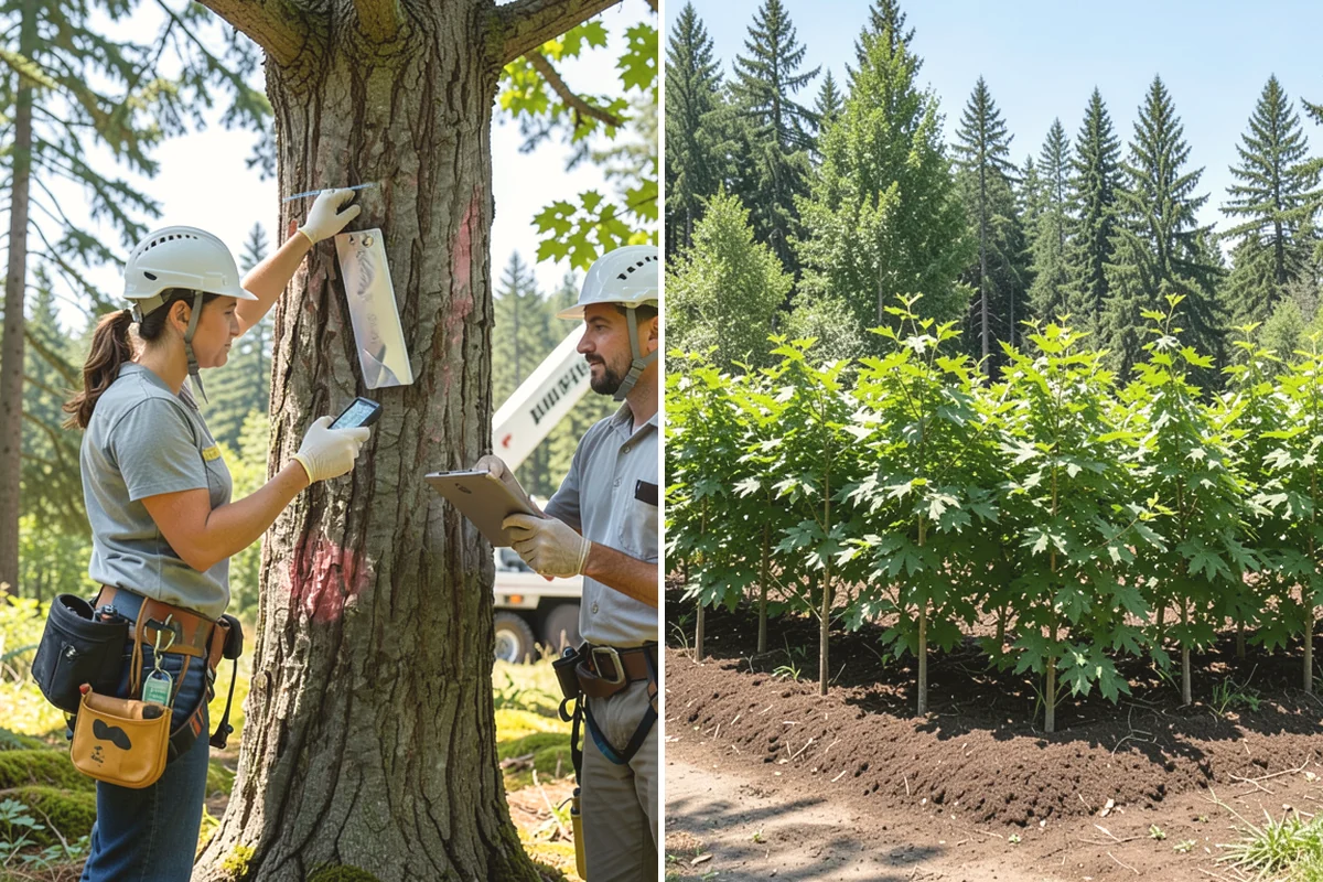 Utility Vegetation Management in North Bend, King County, WA - Assess the site and mark features to protect