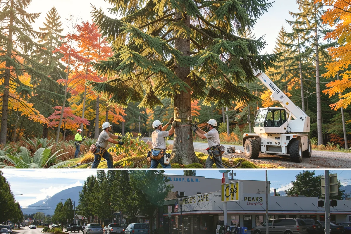 Utility Vegetation Management in North Bend, King County, WA - Work can generally proceed year-round in the Puget Sound climate but must be paused during wet seasons to prevent equipment...