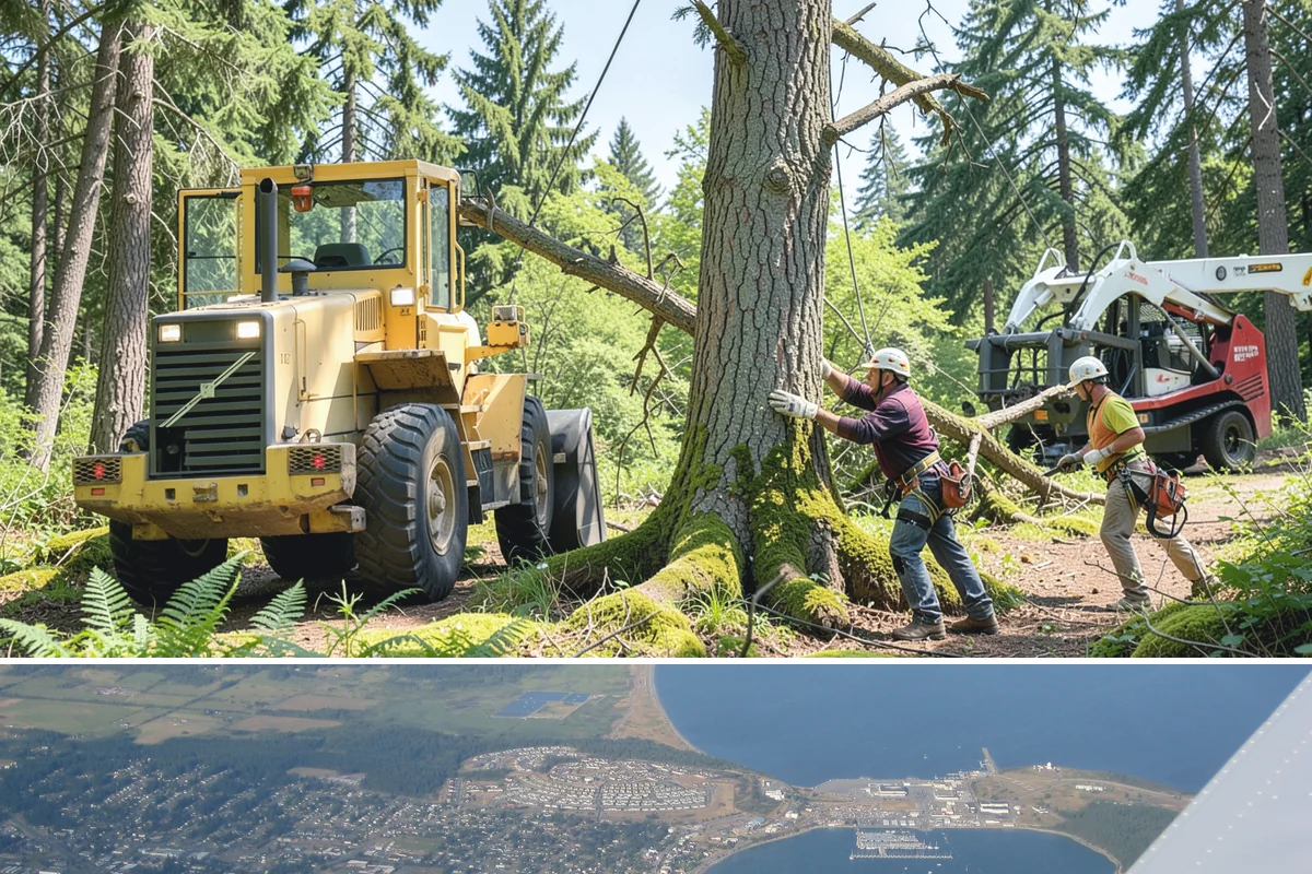 Utility Vegetation Management in Oak Harbor, Island County, WA - Work can generally proceed year-round in the Puget Sound climate but must be paused during wet seasons to prevent equipment...