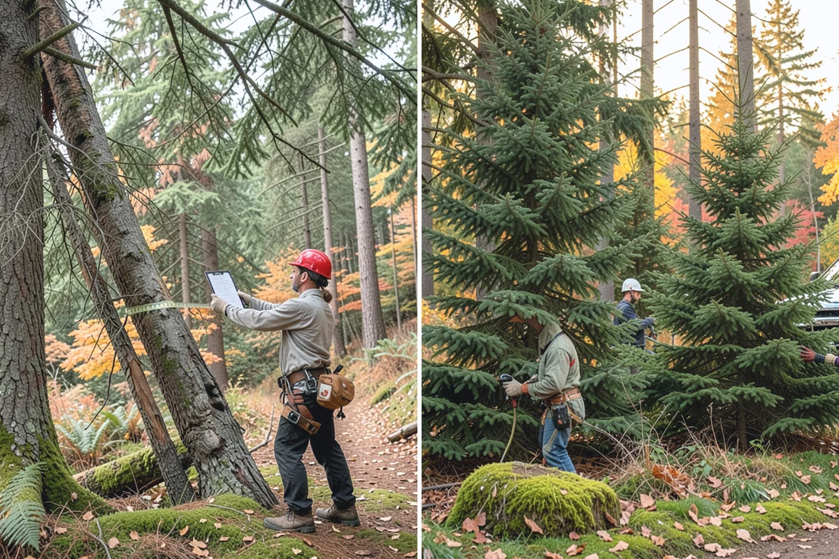 Utility Vegetation Management in Roy, Pierce County, WA - Assess the site and mark features to protect