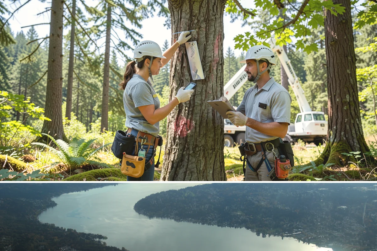Utility Vegetation Management in Sammamish, King County, WA - Work can generally proceed year-round in the Puget Sound climate but must be paused during wet seasons to prevent equipment...