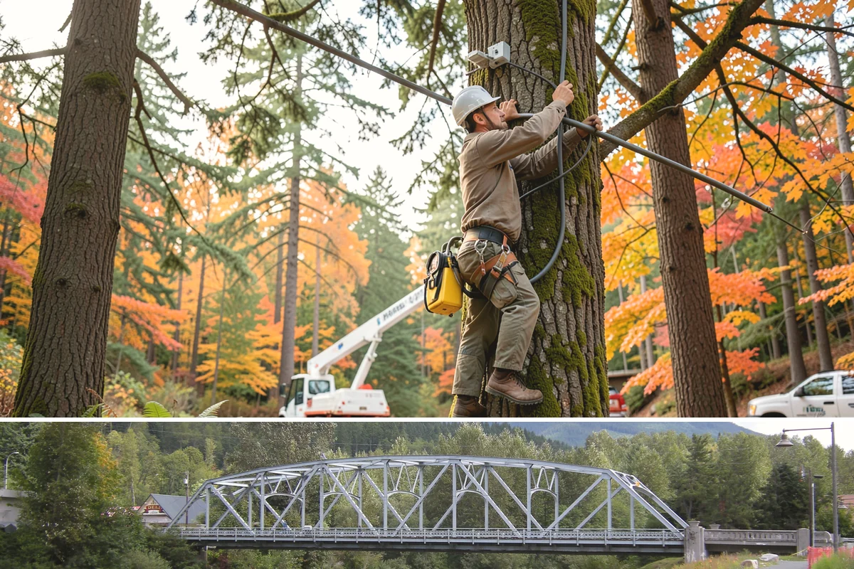 Utility Vegetation Management in Skykomish, King County, WA - Work can generally proceed year-round in the Puget Sound climate but must be paused during wet seasons to prevent equipment...