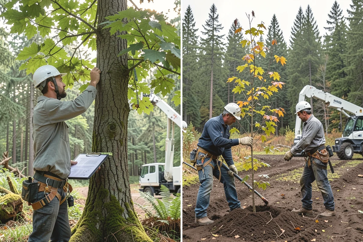 Utility Vegetation Management in Steilacoom, Pierce County, WA - Assess the site and mark features to protect