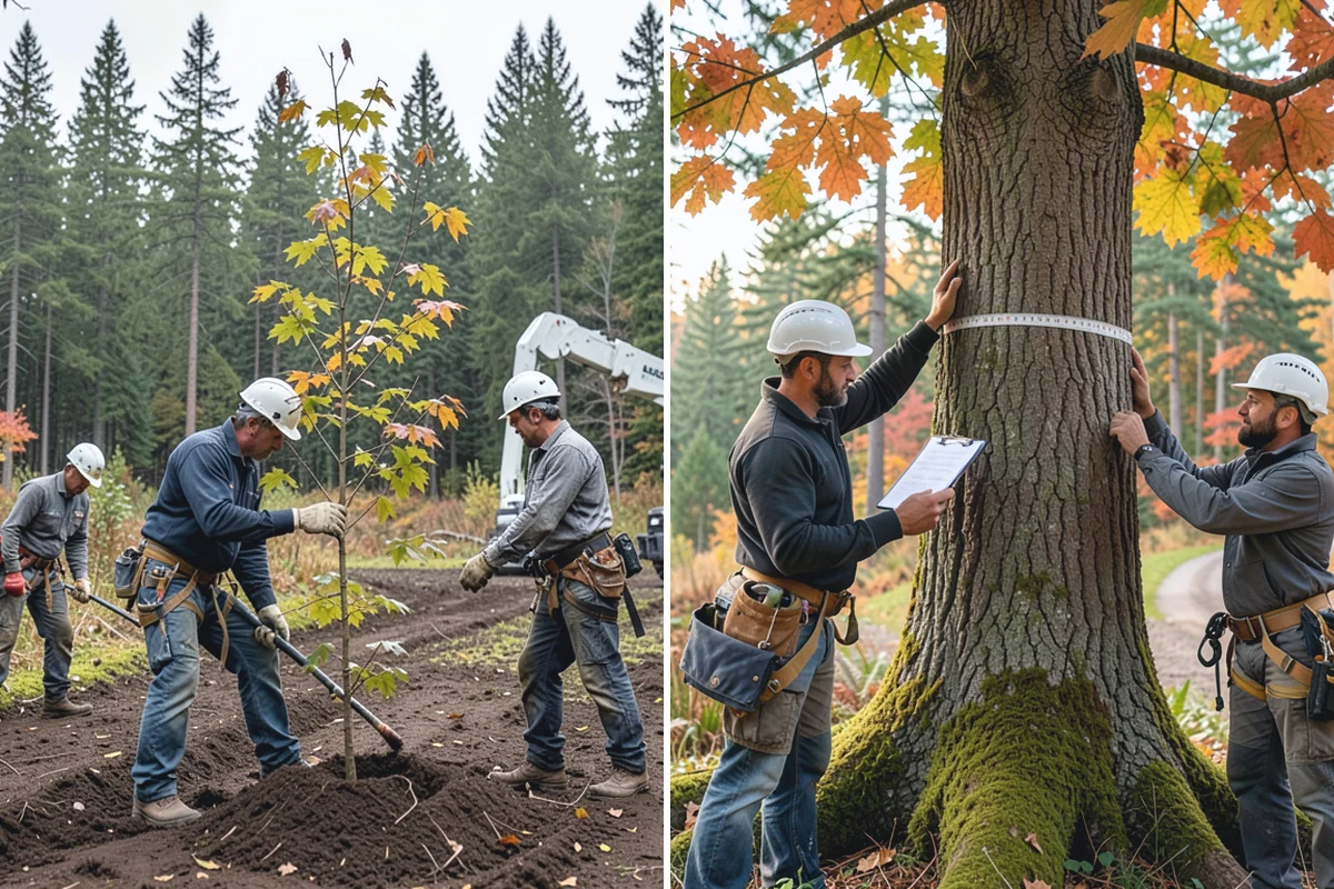 Utility Vegetation Management in Sumner, Pierce County, WA - Assess the site and mark features to protect