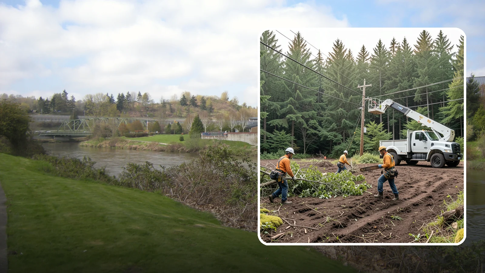 Utility Vegetation Management in Tukwila, King County, WA - The ongoing management of vegetation around utility infrastructure.