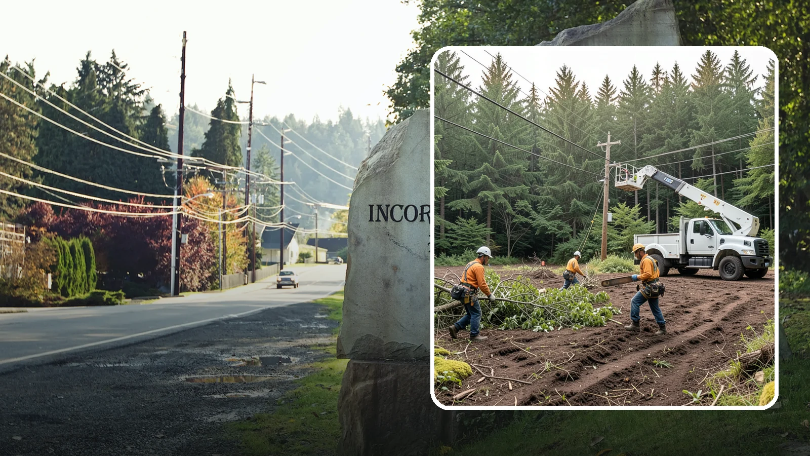 Utility Vegetation Management in Wilkeson, Pierce County, WA - The ongoing management of vegetation around utility infrastructure.