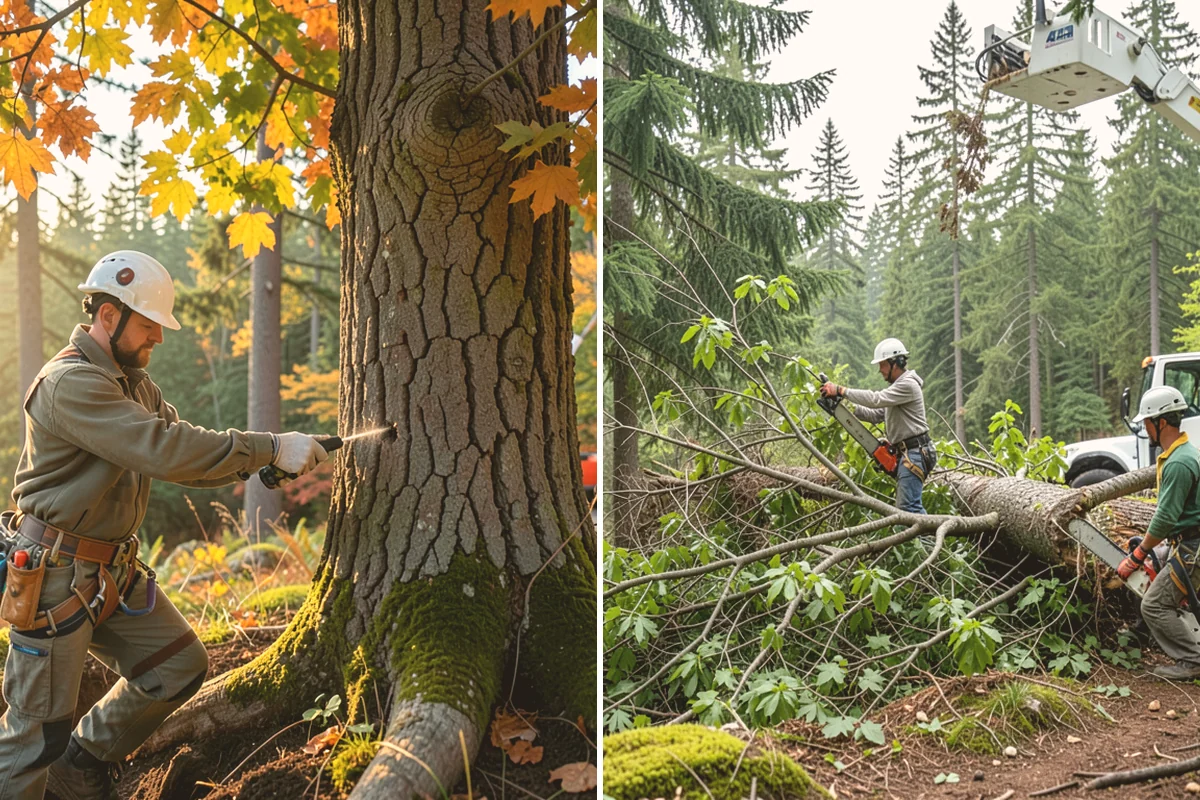 View Enhancement Pruning in Algona, King County, WA - Assess canopy condition and pruning objectives