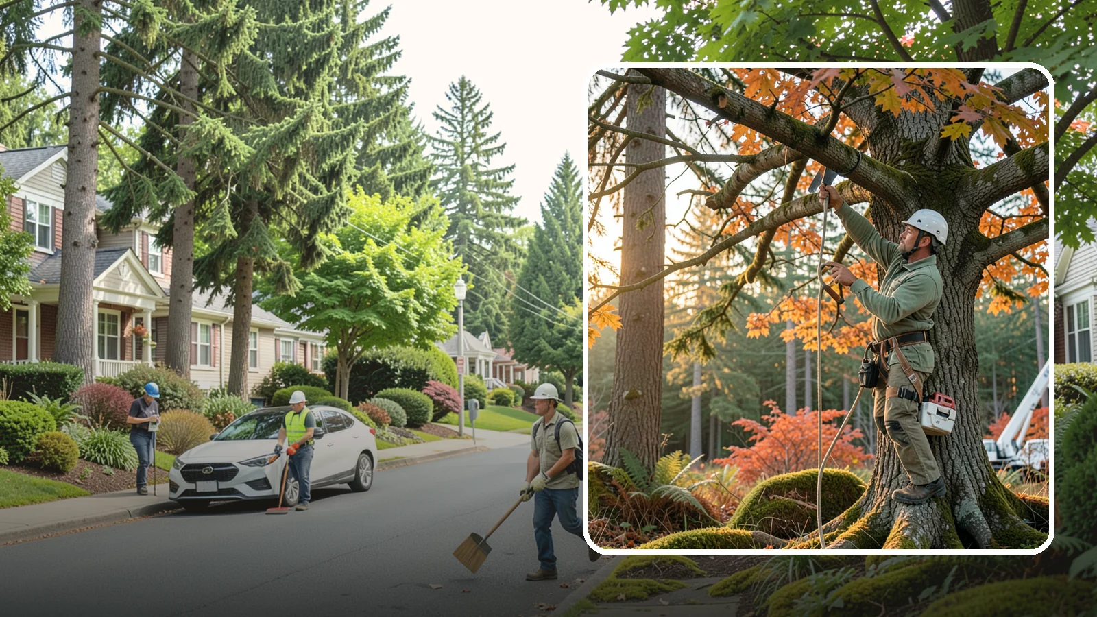 View Enhancement Pruning in Beaux Arts Village, King County, WA - Selective pruning to open or improve a view while protecting tree health.