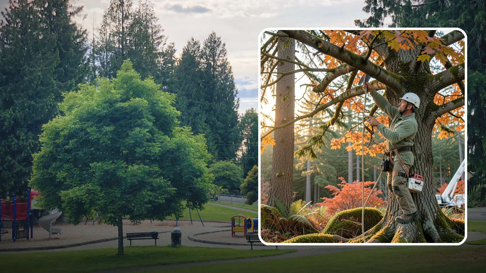 View Enhancement Pruning in Bonney Lake, Pierce County, WA - Selective pruning to open or improve a view while protecting tree health.
