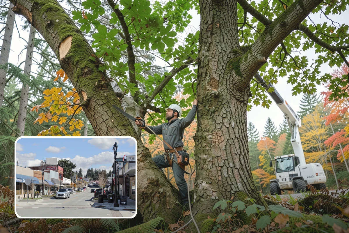 View Enhancement Pruning in Bothell, King County, WA - Improves tree structure, health, and appearance