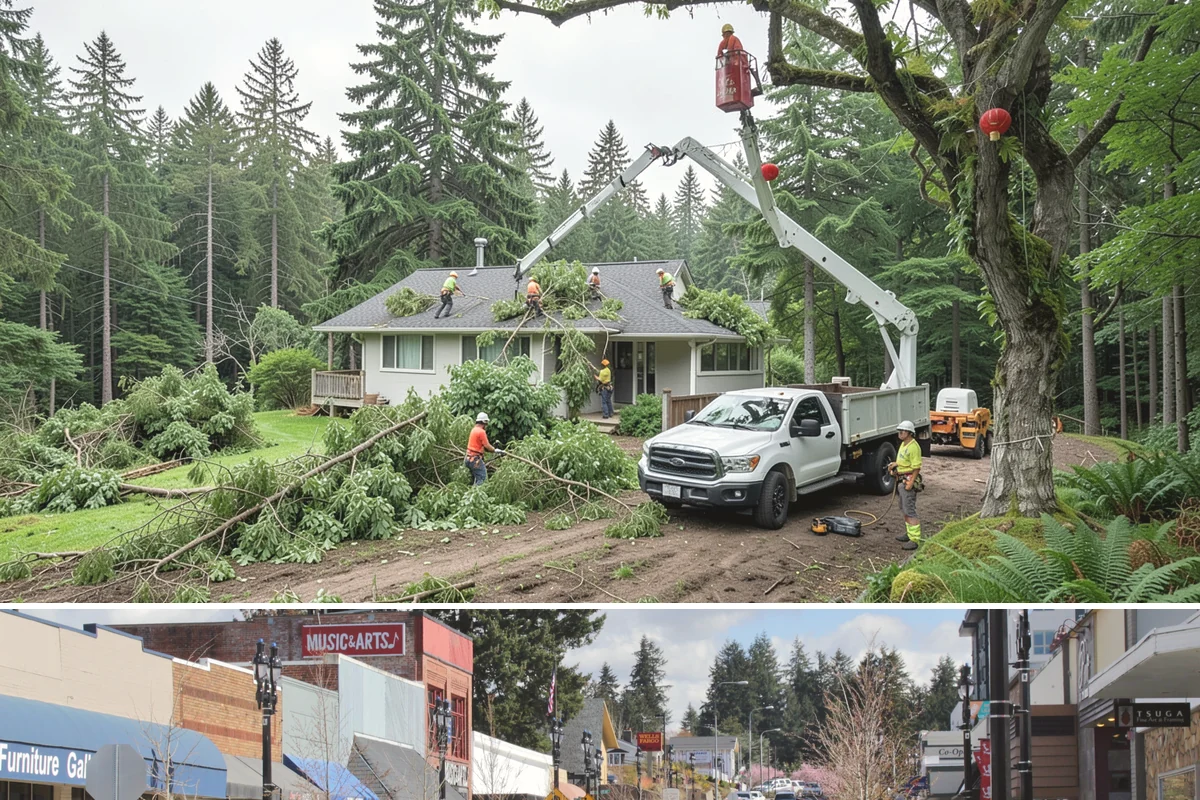 View Enhancement Pruning in Bothell, King County, WA - This selective pruning should be timed to match specific species sensitivities in the Puget Sound climate while ensuring cuts are...