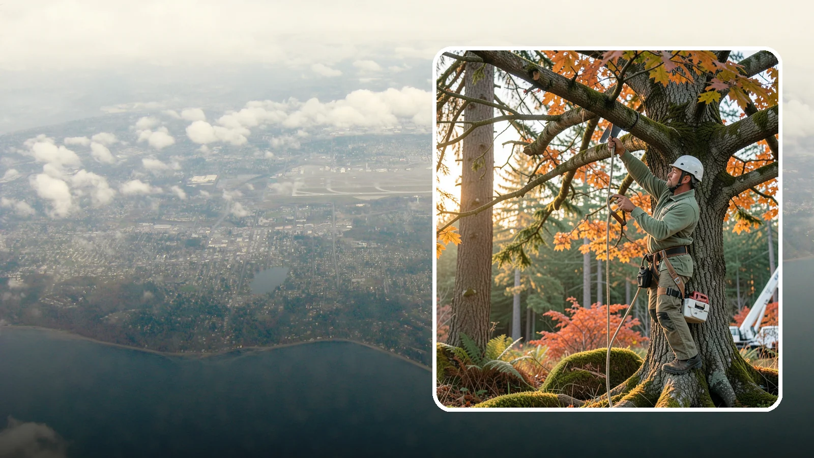 View Enhancement Pruning in Burien, King County, WA - Selective pruning to open or improve a view while protecting tree health.