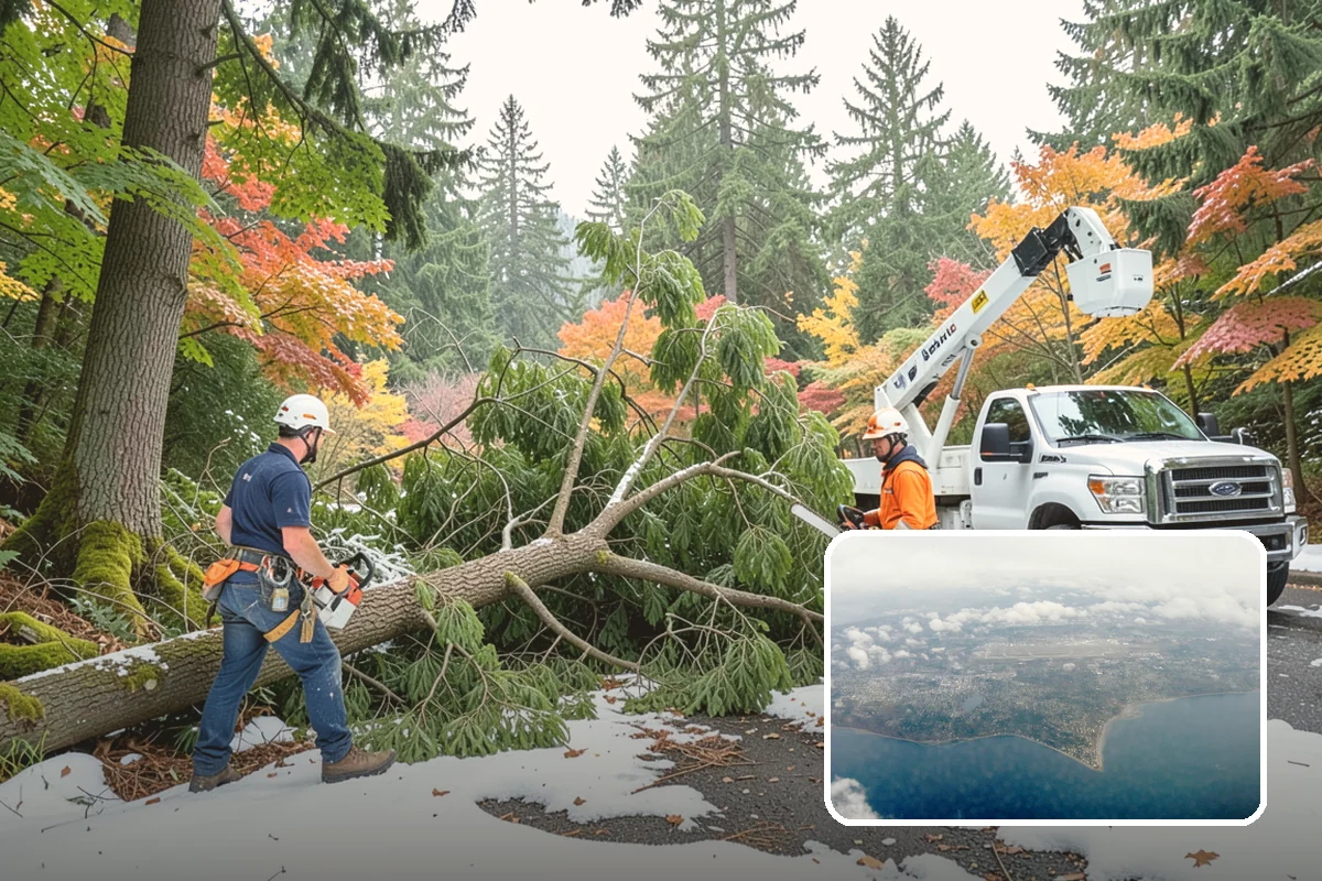 View Enhancement Pruning in Burien, King County, WA - Improves tree structure, health, and appearance