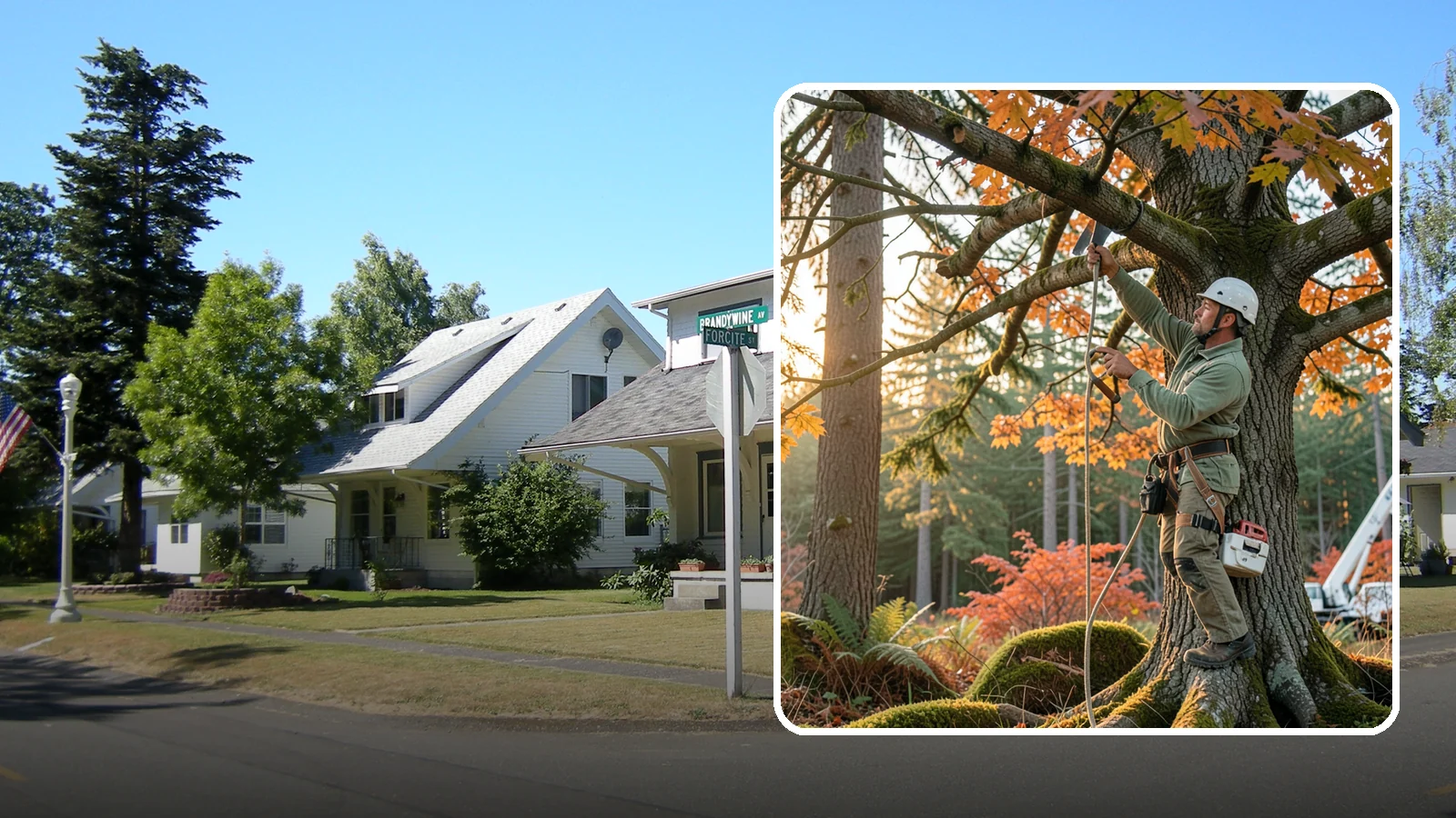 View Enhancement Pruning in DuPont, Pierce County, WA - Selective pruning to open or improve a view while protecting tree health.