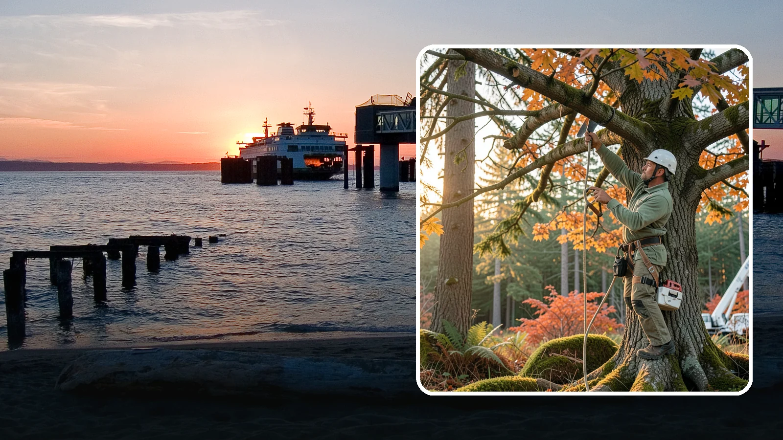 View Enhancement Pruning in Edmonds, Snohomish County, WA - Selective pruning to open or improve a view while protecting tree health.
