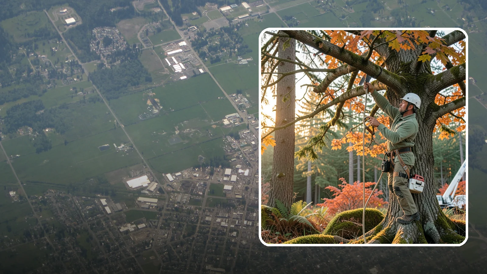 View Enhancement Pruning in Enumclaw, King County, WA - Selective pruning to open or improve a view while protecting tree health.