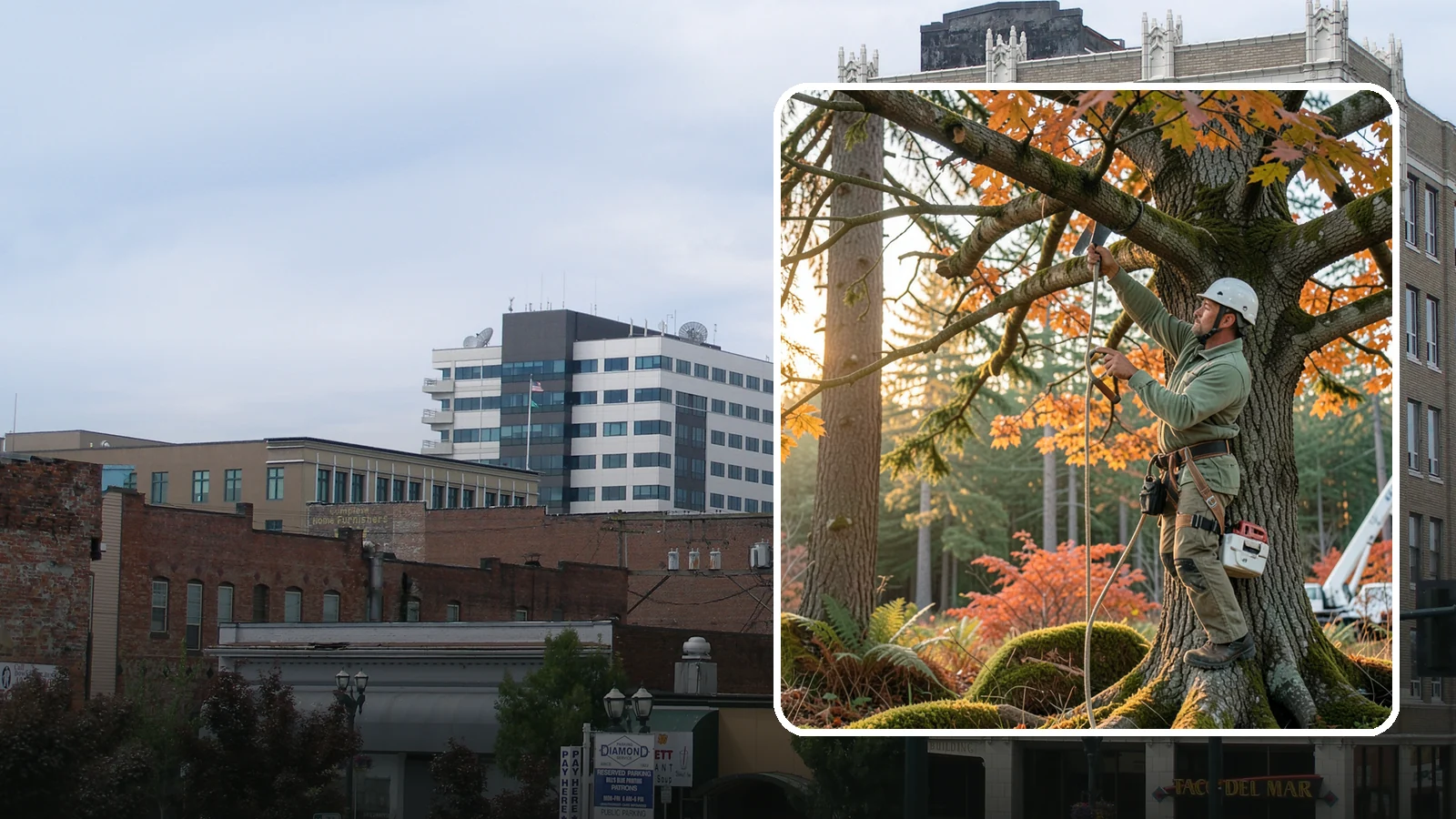 View Enhancement Pruning in Everett, Snohomish County, WA - Selective pruning to open or improve a view while protecting tree health.