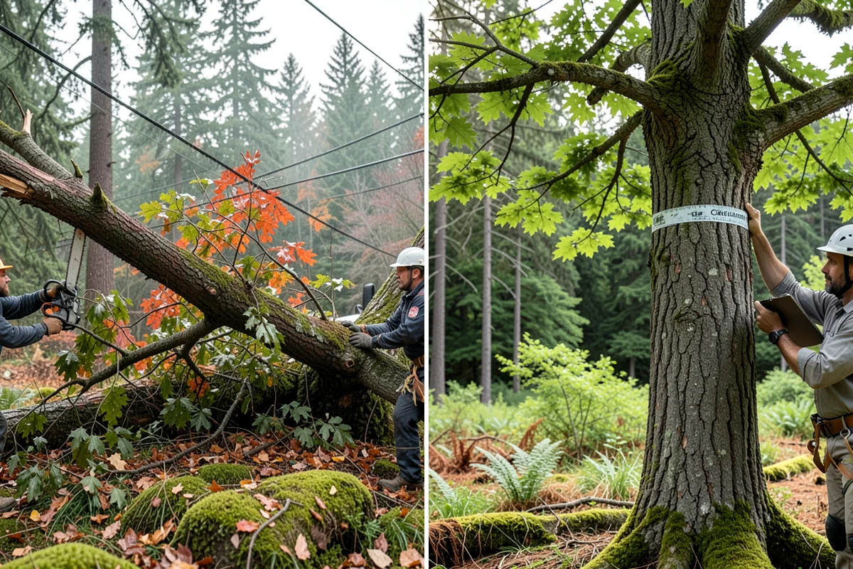 View Enhancement Pruning in Gig Harbor, Pierce County, WA - Assess canopy condition and pruning objectives