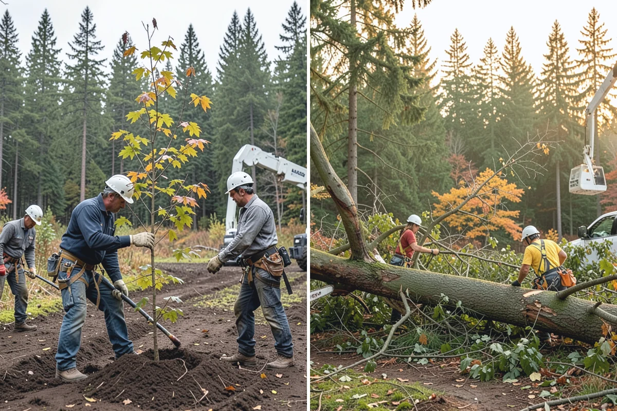 View Enhancement Pruning in Hamilton, Skagit County, WA - Assess canopy condition and pruning objectives