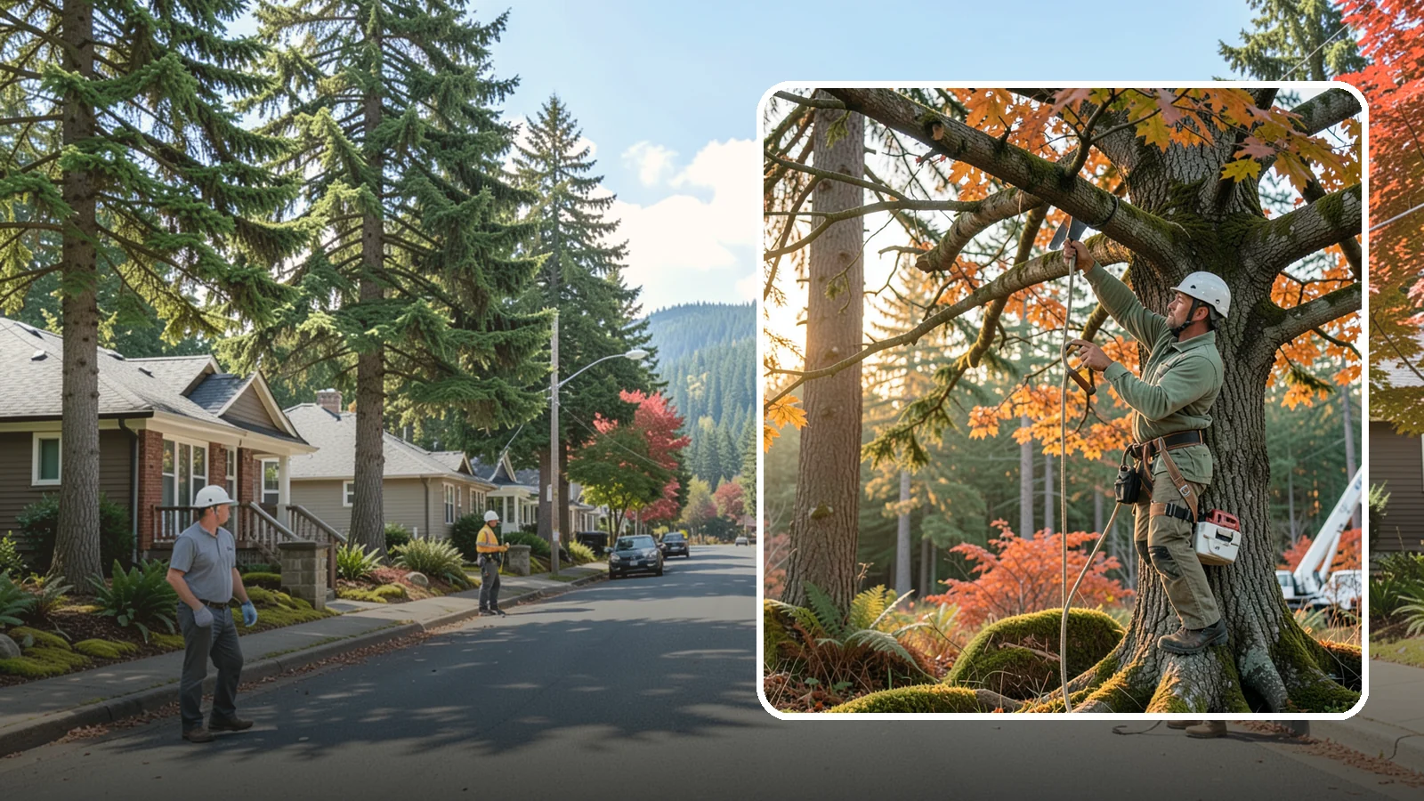 View Enhancement Pruning in Hunts Point, King County, WA - Selective pruning to open or improve a view while protecting tree health.