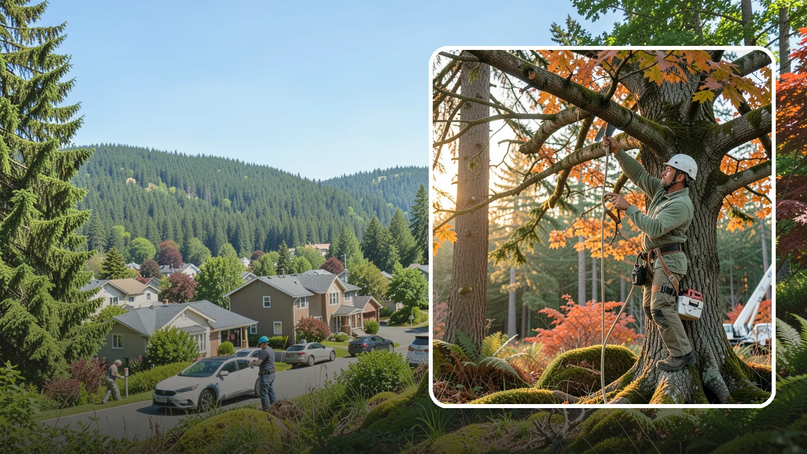 View Enhancement Pruning in Index, Snohomish County, WA - Selective pruning to open or improve a view while protecting tree health.