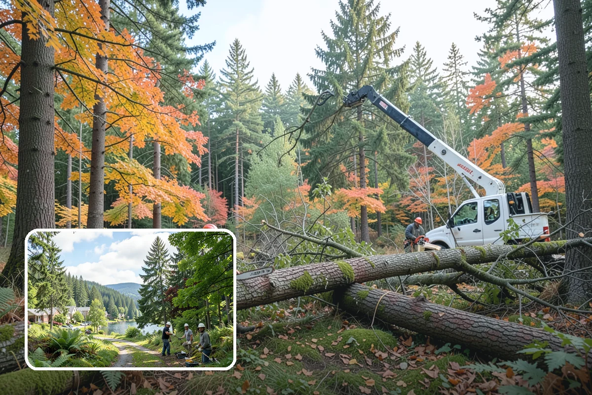View Enhancement Pruning in Lake Forest Park, King County, WA - Improves tree structure, health, and appearance