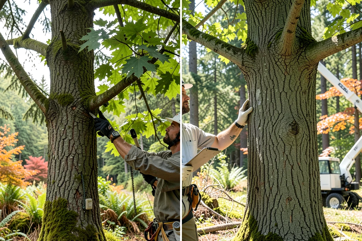 View Enhancement Pruning in Lake Forest Park, King County, WA - Assess canopy condition and pruning objectives