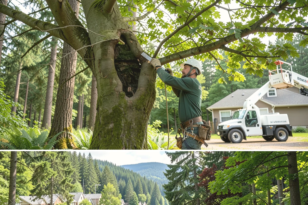 View Enhancement Pruning in Lake Forest Park, King County, WA - This selective pruning should be timed to match specific species sensitivities in the Puget Sound climate while ensuring cuts are...