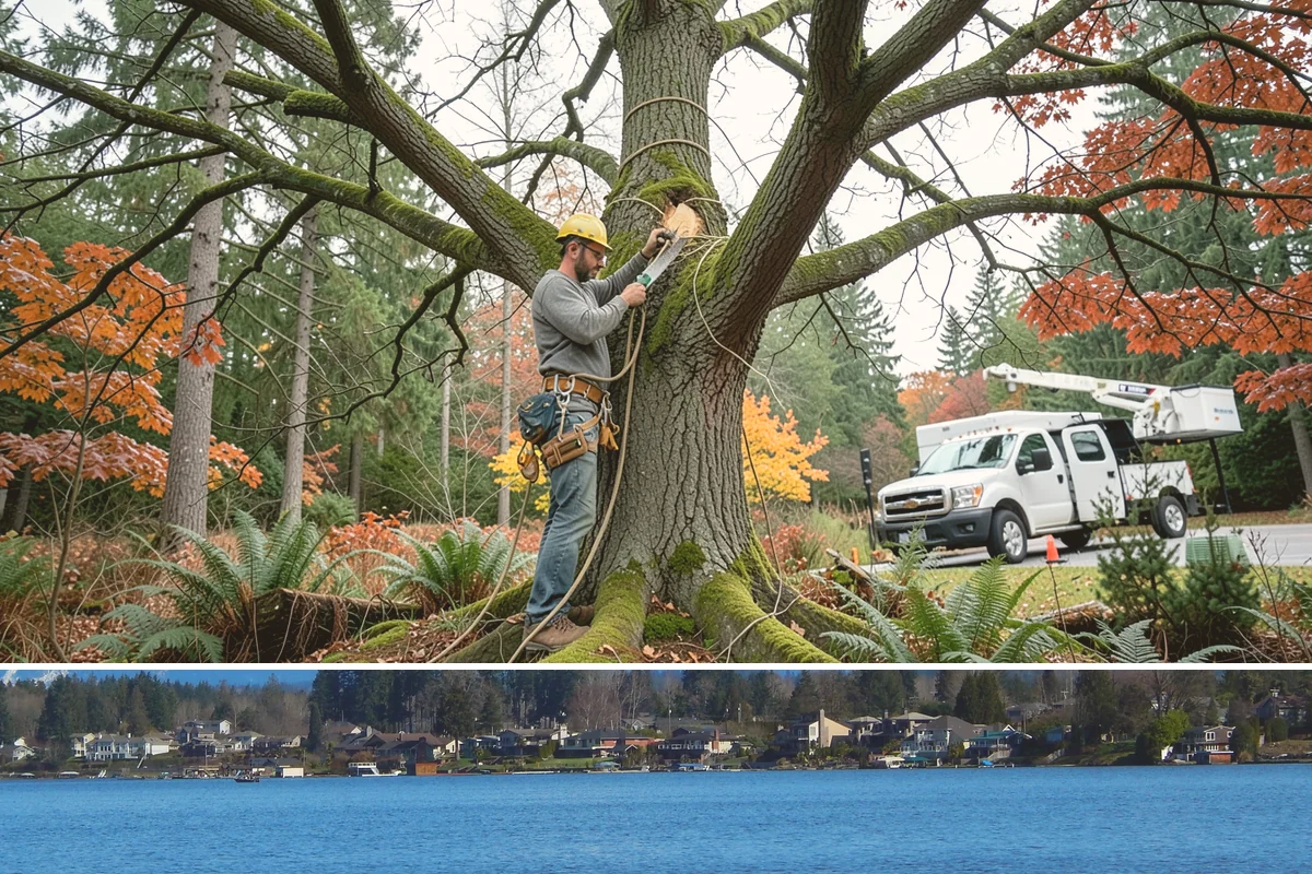 View Enhancement Pruning in Lake Stevens, Snohomish County, WA - This selective pruning should be timed to match specific species sensitivities in the Puget Sound climate while ensuring cuts are...