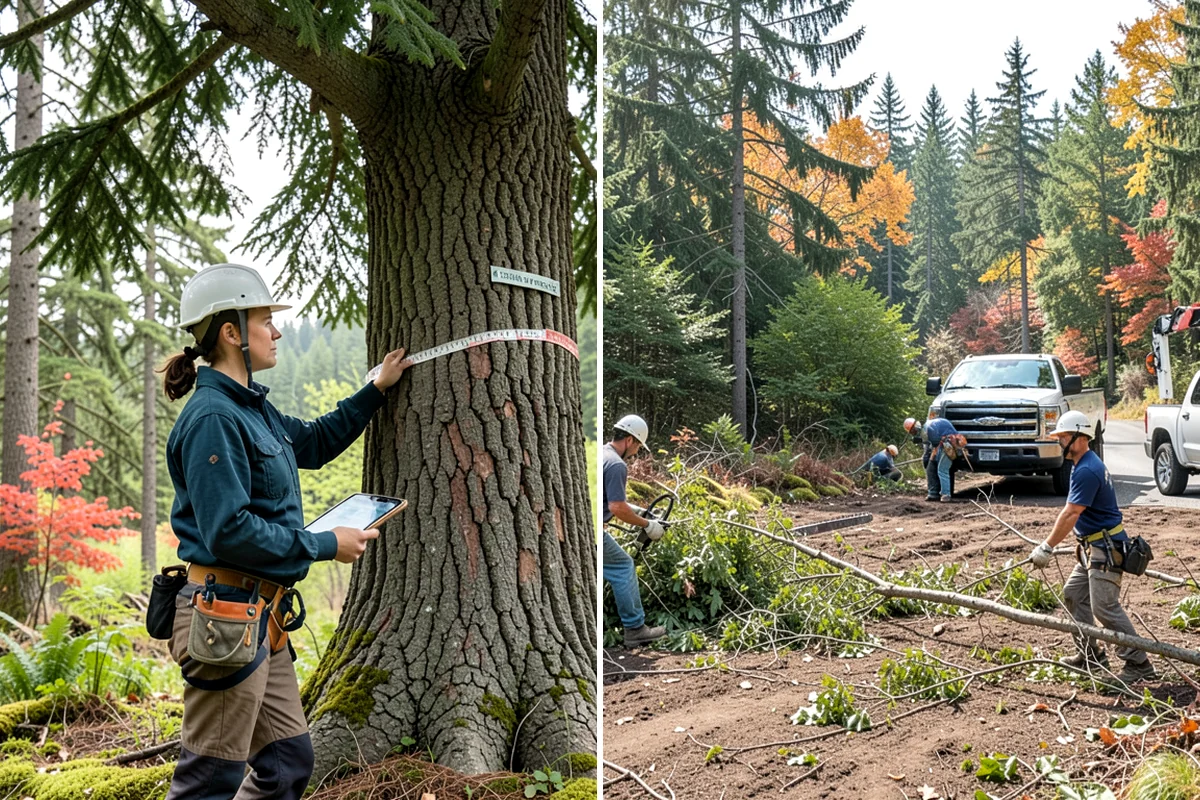 View Enhancement Pruning in Lakewood, Pierce County, WA - Assess canopy condition and pruning objectives