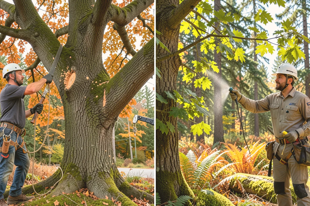View Enhancement Pruning in Langley, Island County, WA - Assess canopy condition and pruning objectives