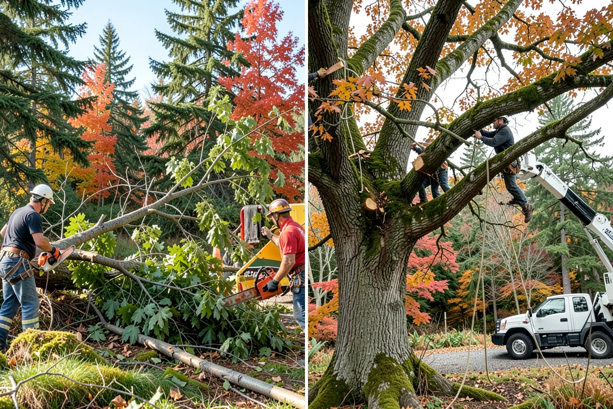 View Enhancement Pruning in Lyman, Skagit County, WA - Assess canopy condition and pruning objectives