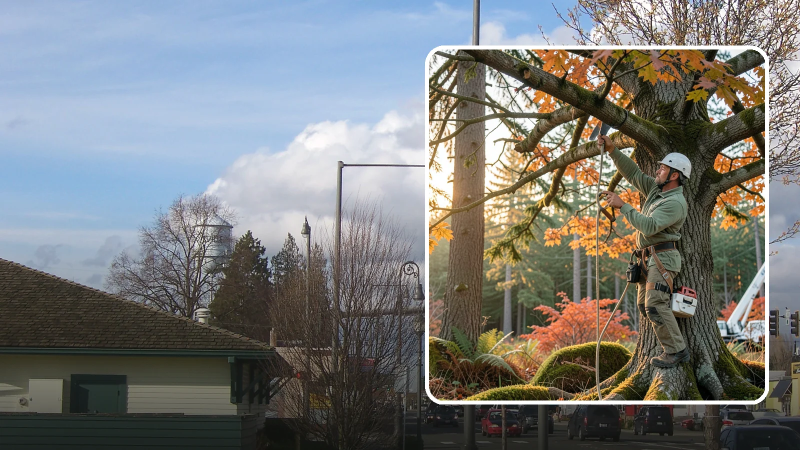 View Enhancement Pruning in Marysville, Snohomish County, WA - Selective pruning to open or improve a view while protecting tree health.