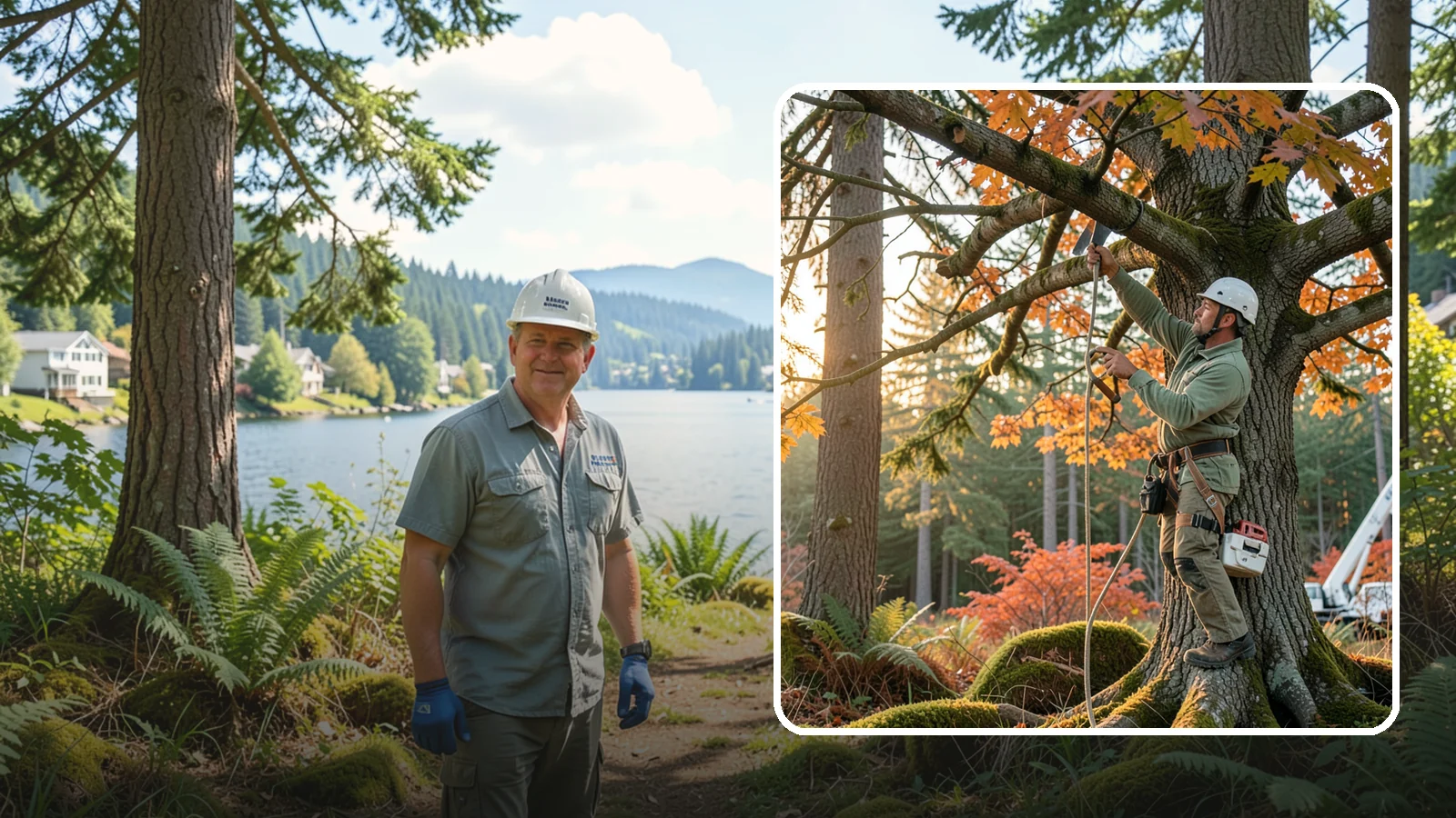 View Enhancement Pruning in Milton, King County, WA - Selective pruning to open or improve a view while protecting tree health.