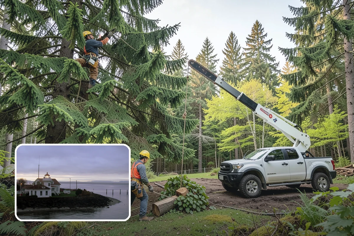 View Enhancement Pruning in Mukilteo, Snohomish County, WA - Improves tree structure, health, and appearance