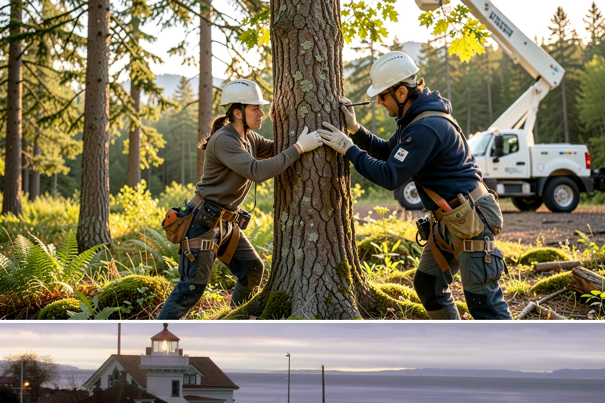 View Enhancement Pruning in Mukilteo, Snohomish County, WA - This selective pruning should be timed to match specific species sensitivities in the Puget Sound climate while ensuring cuts are...
