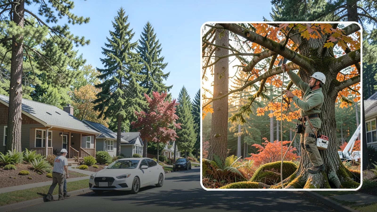 View Enhancement Pruning in Orting, Pierce County, WA - Selective pruning to open or improve a view while protecting tree health.
