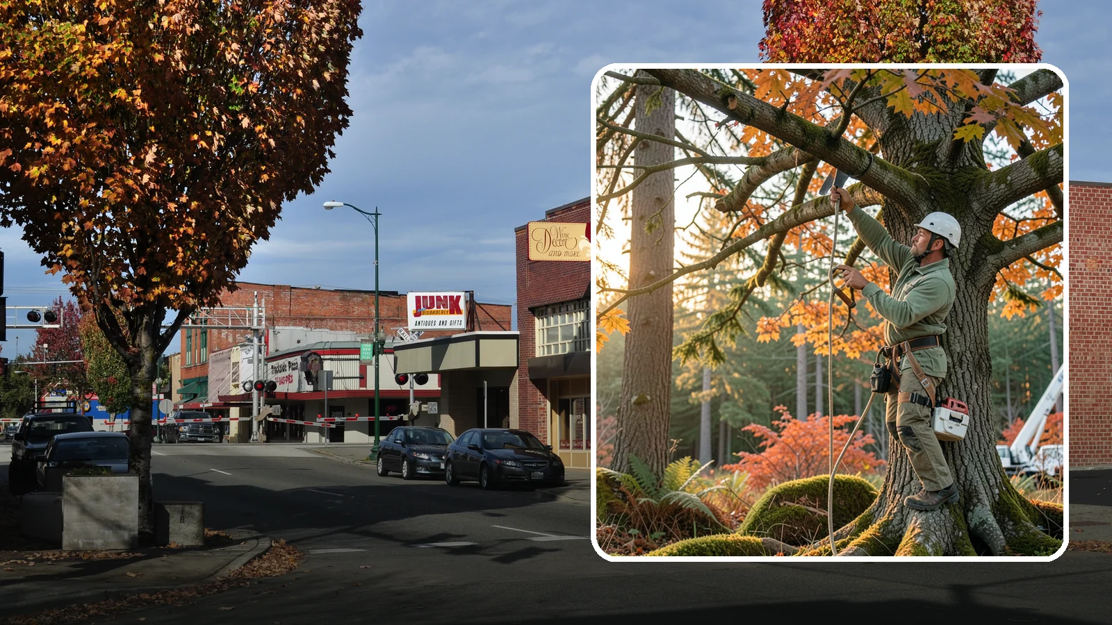 View Enhancement Pruning in Puyallup, Pierce County, WA - Selective pruning to open or improve a view while protecting tree health.