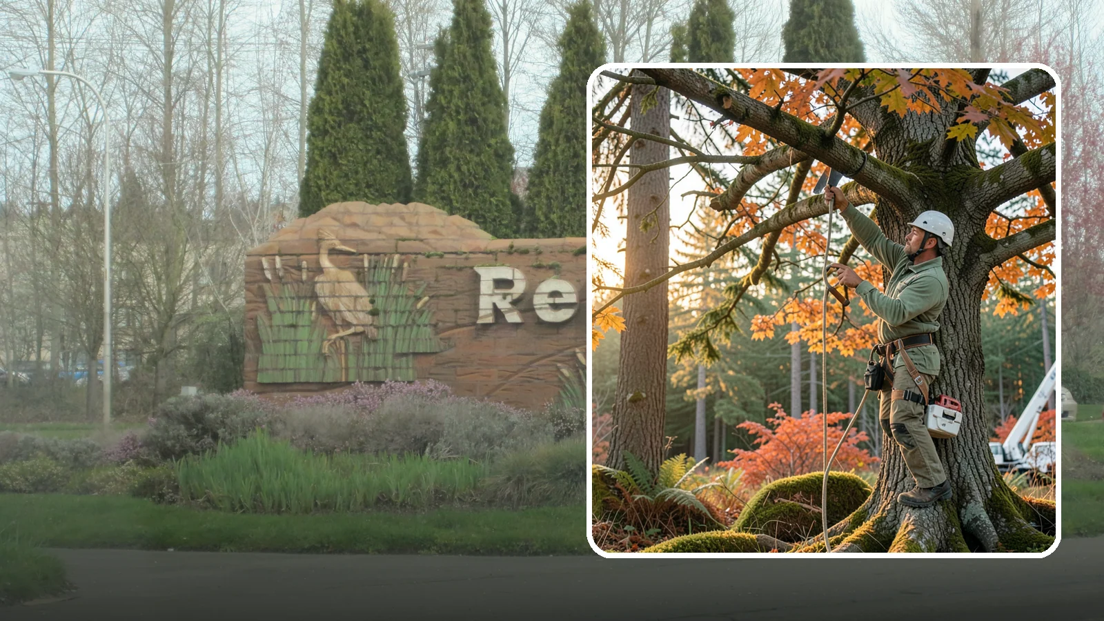 View Enhancement Pruning in Renton, King County, WA - Selective pruning to open or improve a view while protecting tree health.
