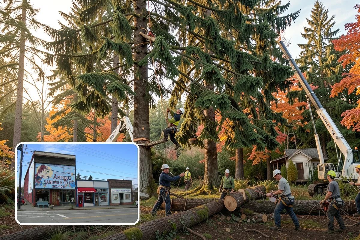 View Enhancement Pruning in Ruston, Pierce County, WA - Improves tree structure, health, and appearance