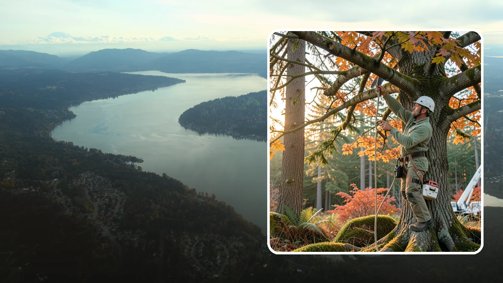 View Enhancement Pruning in Sammamish, King County, WA - Selective pruning to open or improve a view while protecting tree health.