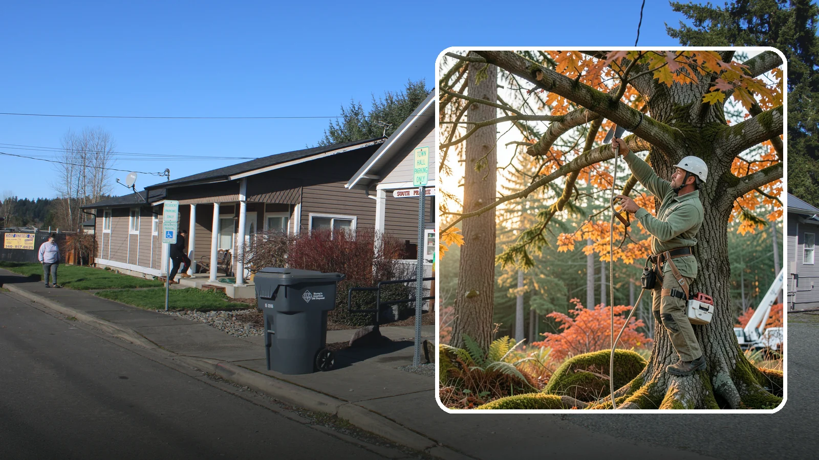 View Enhancement Pruning in South Prairie, Pierce County, WA - Selective pruning to open or improve a view while protecting tree health.